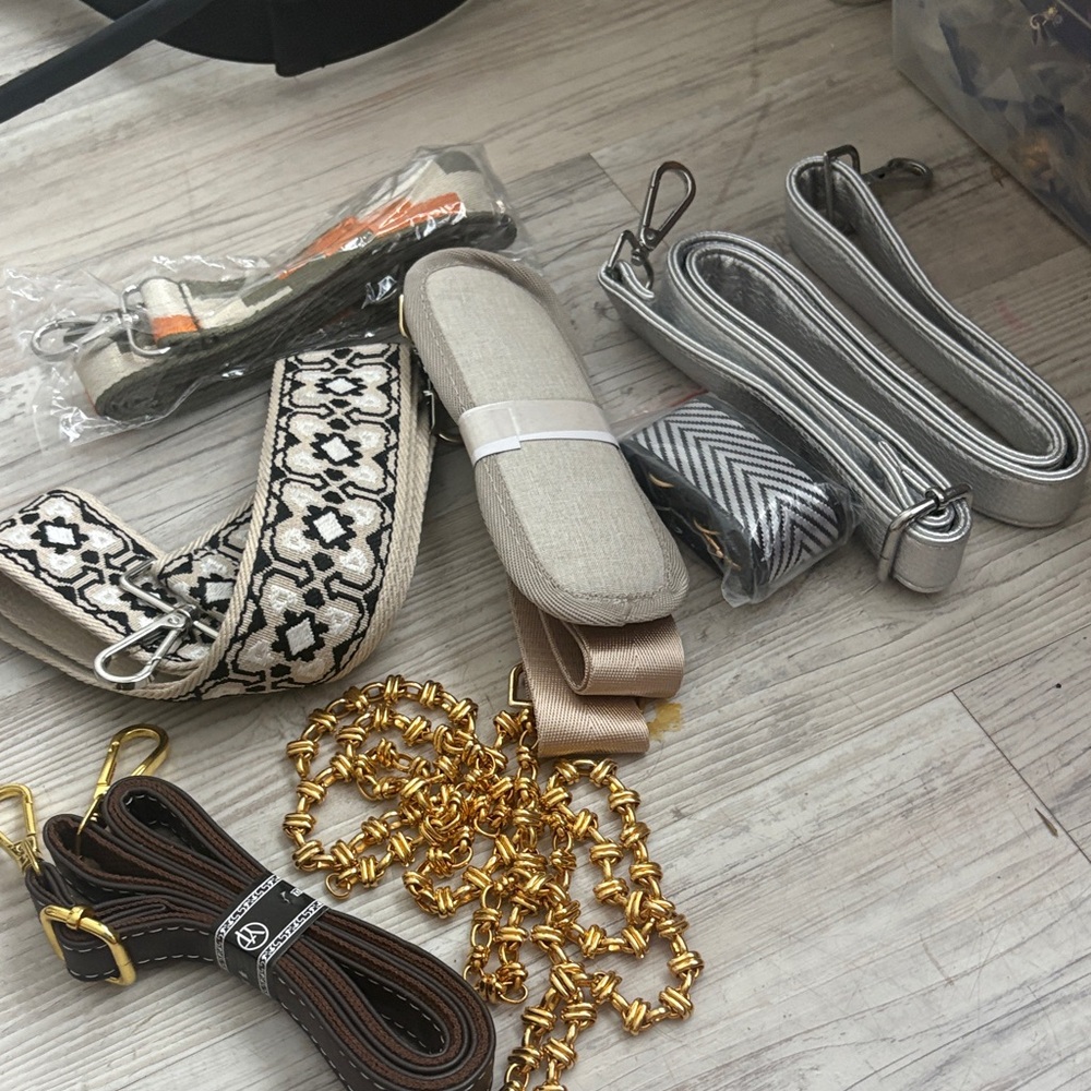 Neutral Crossbody Bag Strap (Gunmetal) - lot  mix